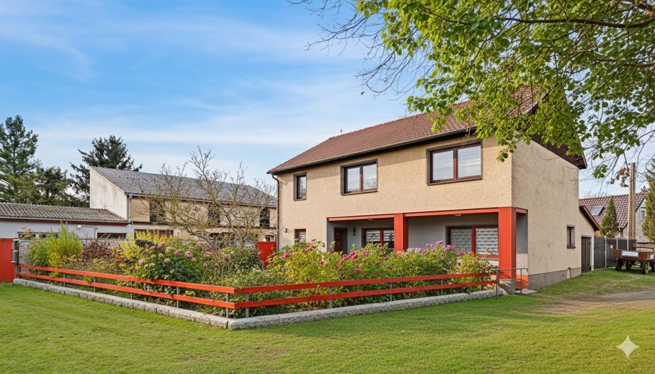 Ein- Zweifamilienhaus mit großem Garten